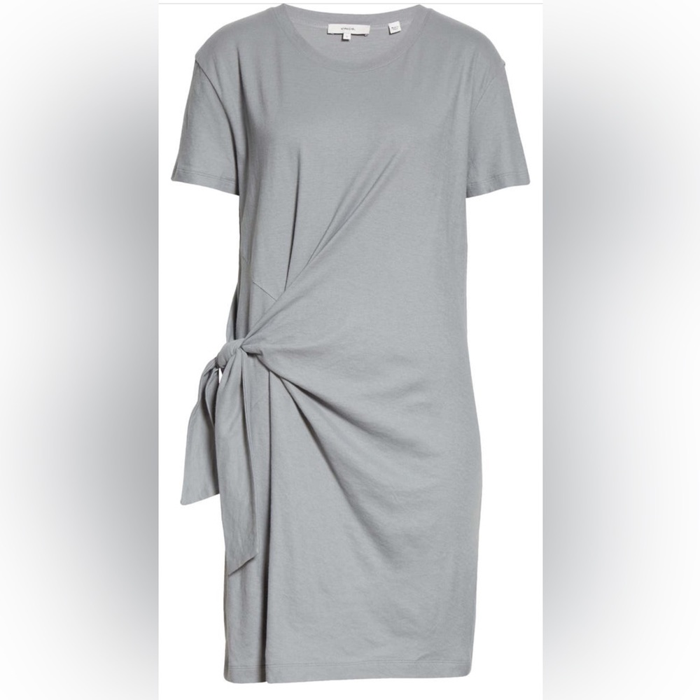 EUC Vince Side Tie Cotton Knit Dress - size L